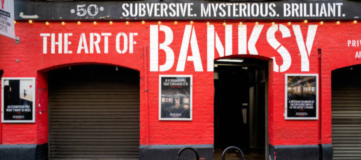 The Art of Banksy - exhibition in a gritty urban location