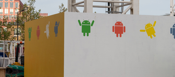custom google droids stencils for google headquarters